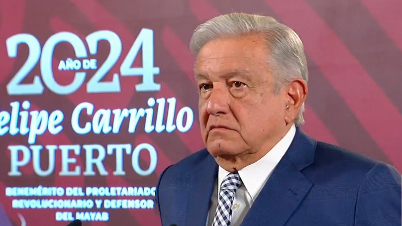"Probablemente es un montaje", dice AMLO sobre encapuchados que detuvieron a Sheinbaum 