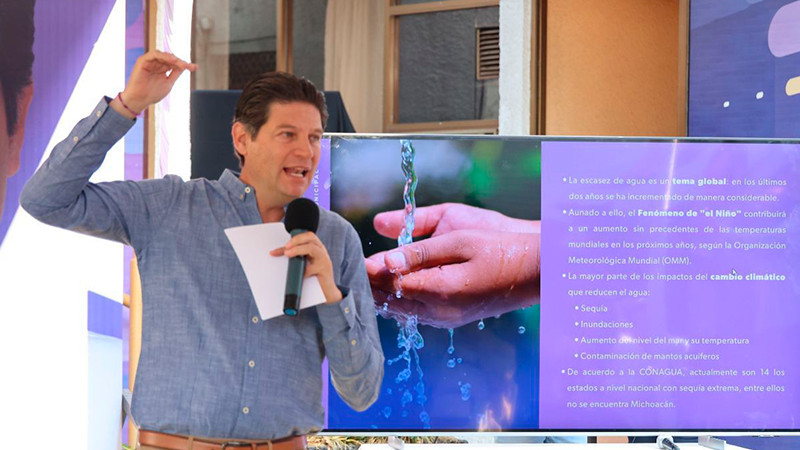 Presenta Alfonso estrategia para garantizar abasto de agua en Morelia por 2 décadas