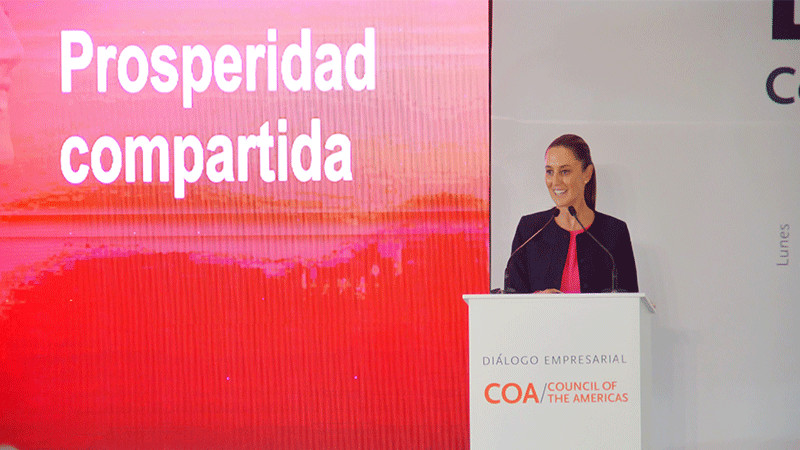 Claudia Sheinbaum presenta su proyecto para el desarrollo de todo México ante el Council of The Americas (COA)