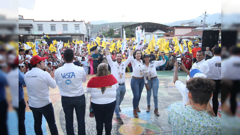 Desborda entusiasmo San Juan Nuevo Parangaricutiro frente a proyecto enarbolado por Araceli Saucedo
