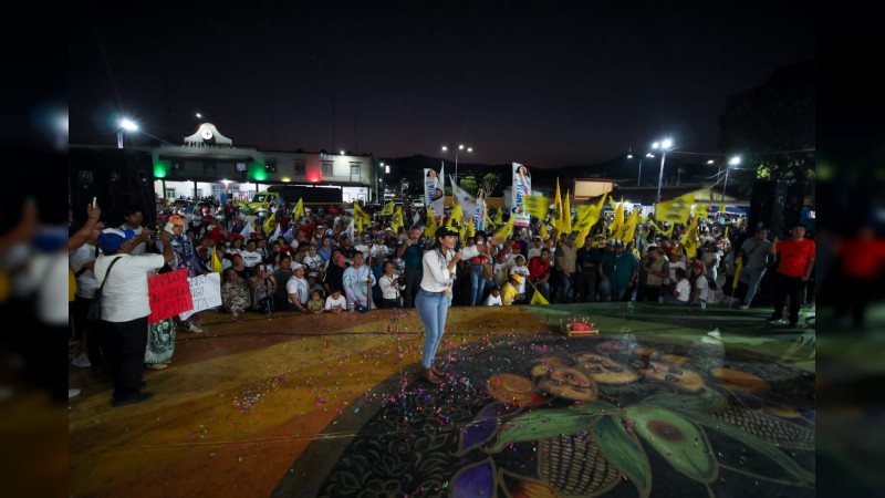 Desborda entusiasmo San Juan Nuevo Parangaricutiro frente a proyecto enarbolado por Araceli Saucedo