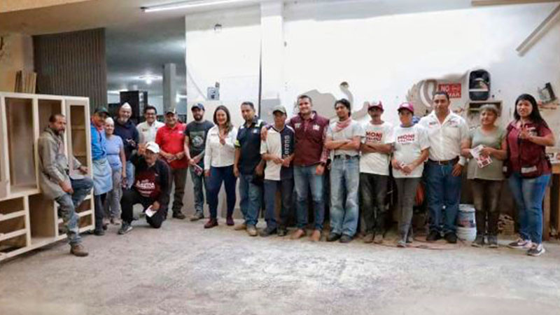 En Zacapu dignificaremos el trabajo de las y los trabajadores locales: Mónica Valdez 