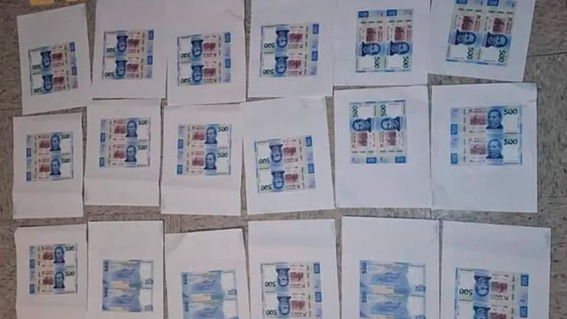 Detienen a presuntos falsificadores de billetes, en CDMX 