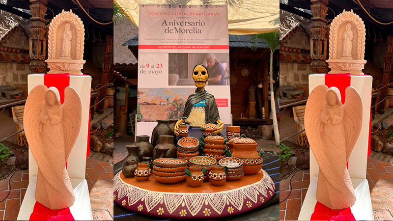 Vienen concursos estatales de alfarería, arte plumaria, cantera y lapidaria en Morelia, Michoacán 