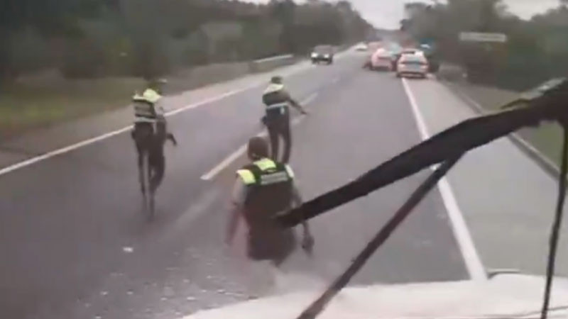 Enfrentamiento entre la Guardia Nacional y civiles armados en la autopista México-Tuxpan 