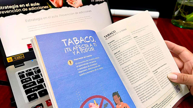 Docentes michoacanos impulsan la prevención del consumo del tabaco desde las aulas 