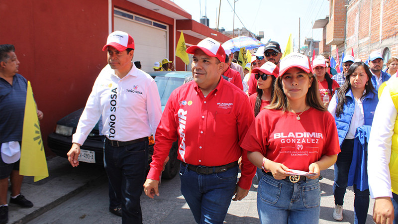 Recorrer el municipio para que ¡Hagamos Futuro!: Bladimir González