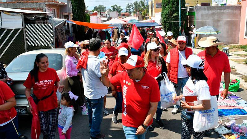 Recorrer el municipio para que ¡Hagamos Futuro!: Bladimir González