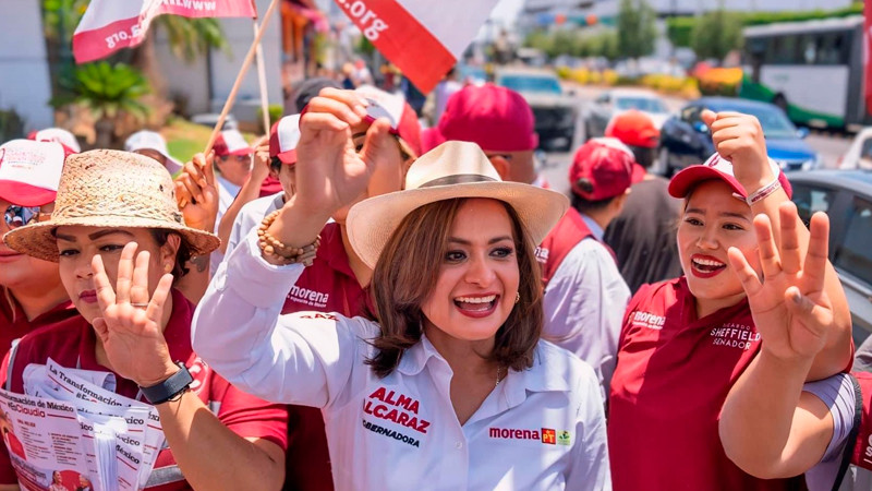 Alma Alcaraz promete apoyos económicos a amas de casa de Guanajuato 