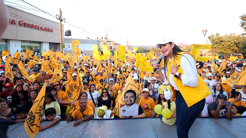 Con propuesta y diálogo Araceli Saucedo se consolida