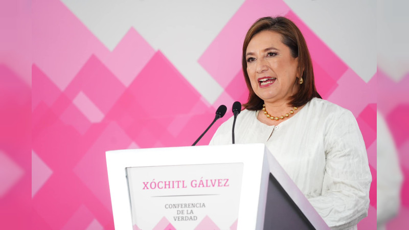 INE ordena a Xóchitl Gálvez modificar una de sus conferencias por usar su logo 
