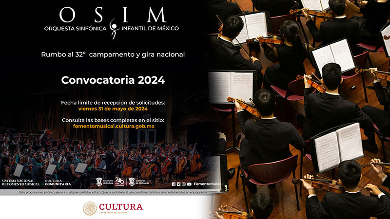 Abren convocatoria para la Orquesta Sinfónica Infantil de México 