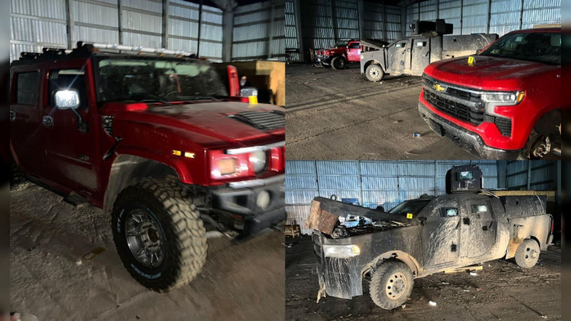 Aseguran narcotaller de camiones “monstruo” en Sonora 