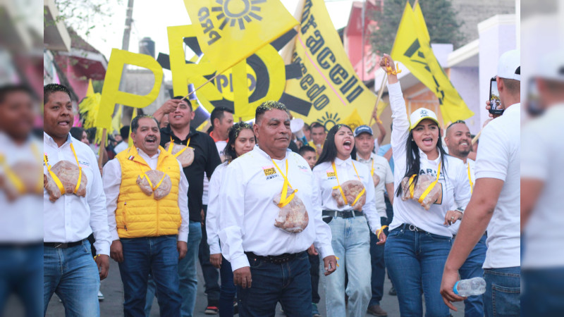 Con toda la fuerza y el corazón vamos por un Michoacán que camine en paz, desarrollo y unidad: Araceli Saucedo