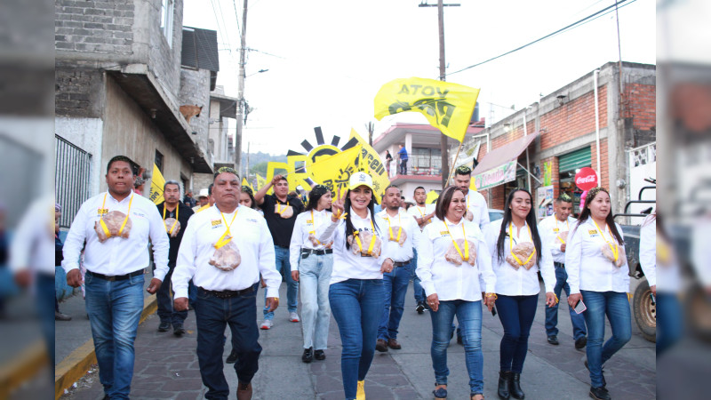 Con toda la fuerza y el corazón vamos por un Michoacán que camine en paz, desarrollo y unidad: Araceli Saucedo