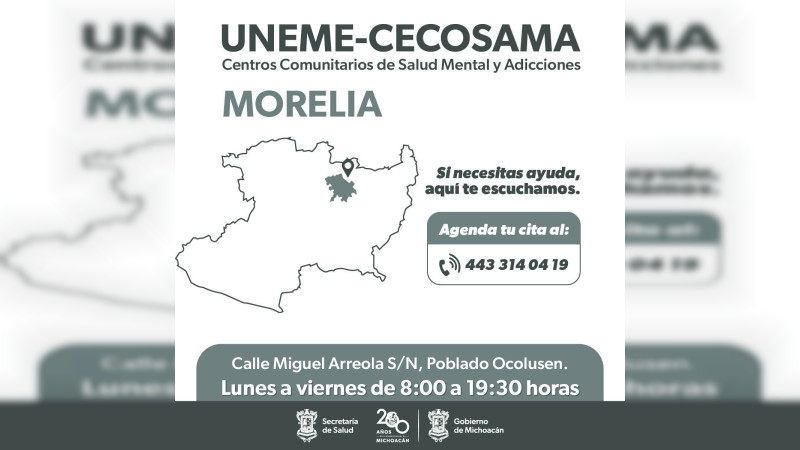 Atiende SSM adicciones con trato digno y humano