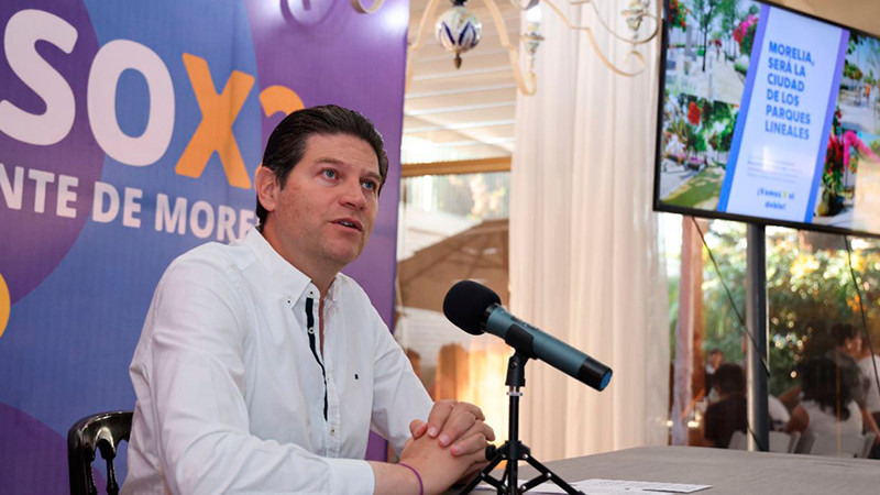 Presenta Alfonso sus propuestas de obra pública para Morelia 