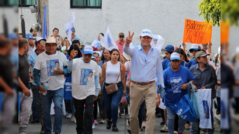 En el Sur de Morelia, construirá Alfonso una Clínica Municipal, nuevo andador y mejores vialidades