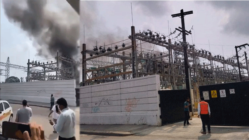 Se registra explosión e incendio en instalaciones de la CFE en Tampico 
