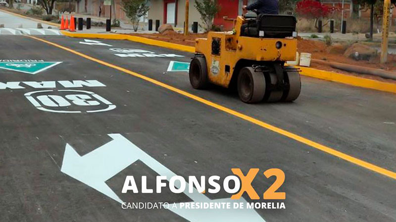 Vamos por 360 nuevas vialidades para Morelia: Alfonso Martínez 