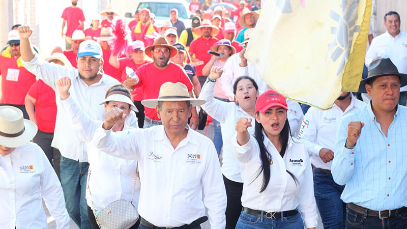 Mujeres y hombres de Villamar, ¡van con todo por el rescate de México!: Araceli Saucedo