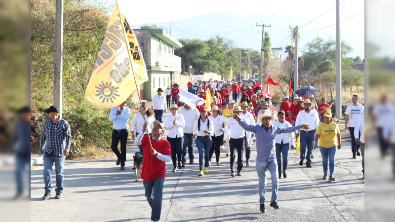 Mujeres y hombres de Villamar, ¡van con todo por el rescate de México!: Araceli Saucedo