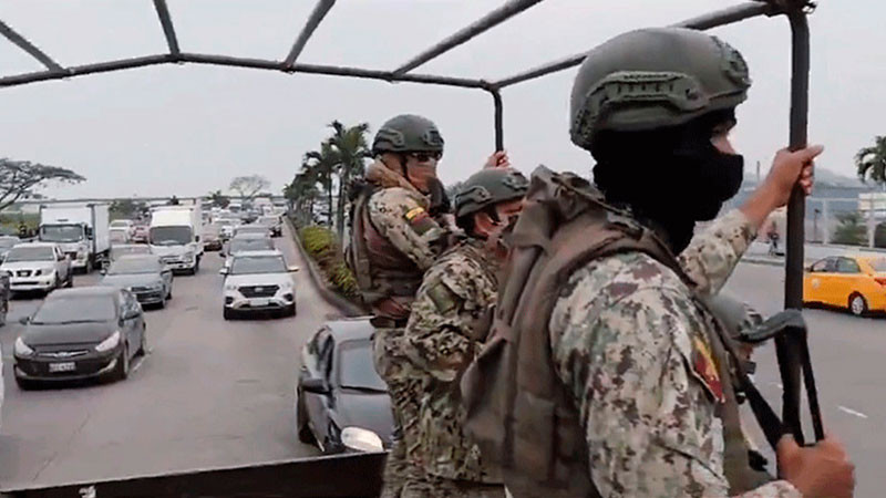 Ecuador declara estado de excepción en  5 provincias por aumento de violencia 