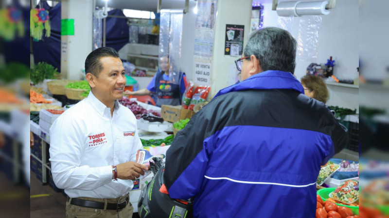 Impulsará Torres Piña rescate de mercados municipales de Morelia