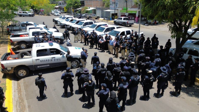  Firmes y permanentes, Acciones operativas en  Apatzingán, Michoacán