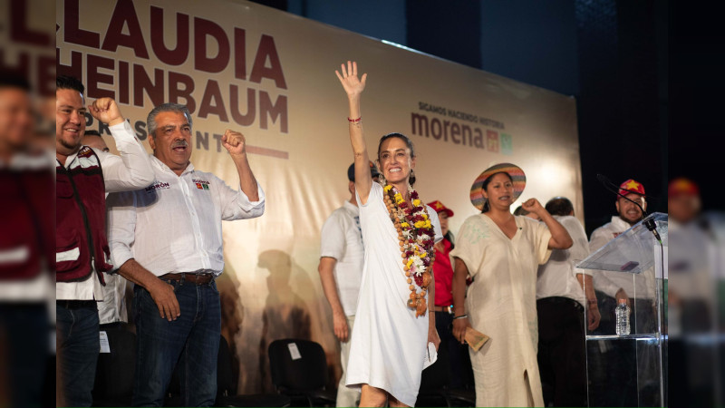 Ciudad a la altura del potencial de su puerto, compromete Claudia Sheinbaum en Lázaro Cárdenas, Michoacán 