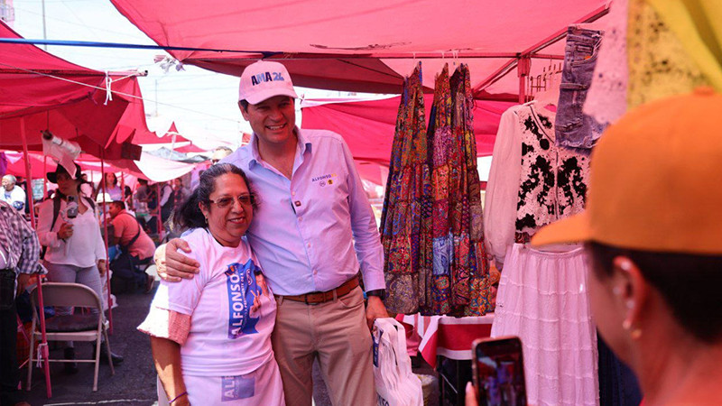 Morelianos celebran crecimiento de obra pública con Alfonso Martínez