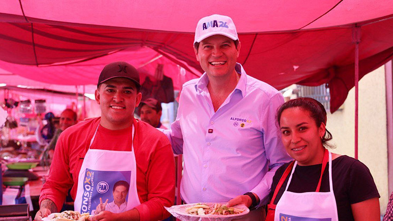 Morelianos celebran crecimiento de obra pública con Alfonso Martínez