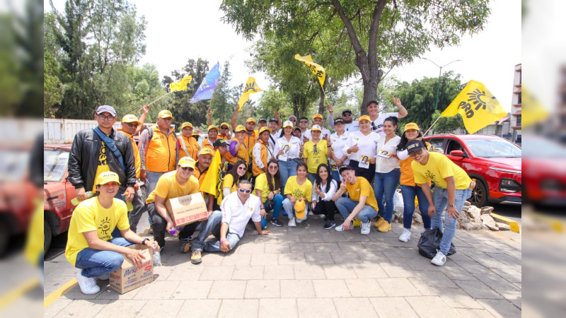 En Morelia la gente está decidida a votar por el rescate de México: Araceli Saucedo