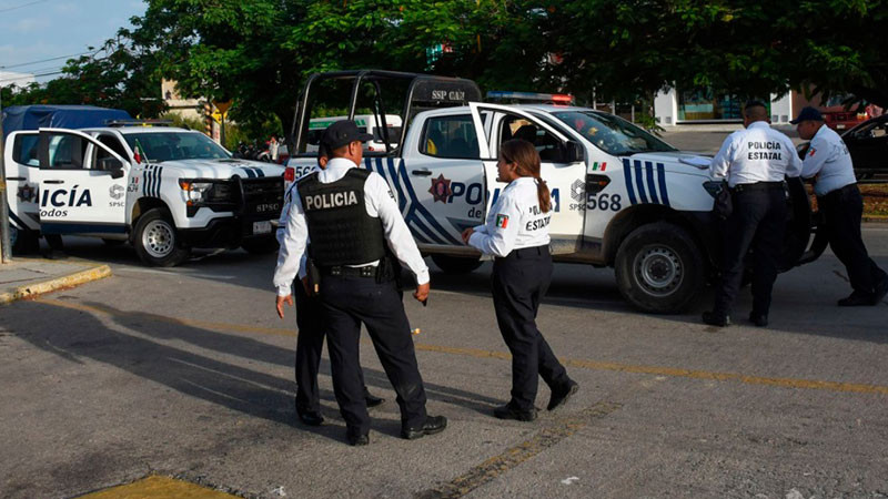 Con protesta,  policías de Campeche exigen el pago de sus quincenas 