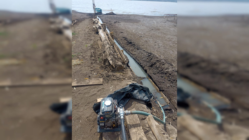 Guardia Civil inhabilita tomas ilegales de agua en Cointzio y Tzintzuntzan