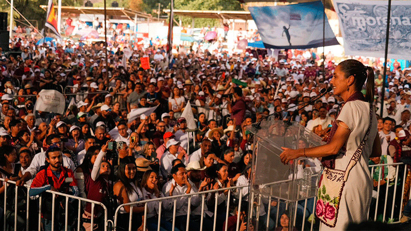 Claudia Sheinbaum se compromete a trabajar de la mano de los pueblos originarios   