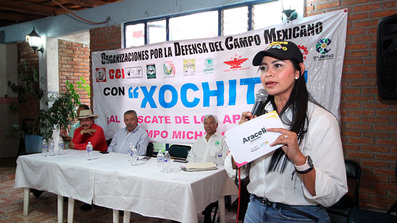 Nuestro campo sufre por la crisis ambiental, su atención ¡será una prioridad!: Araceli Saucedo 