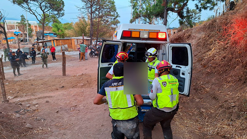Hombre resulta herido al ser baleado en Uruapan  