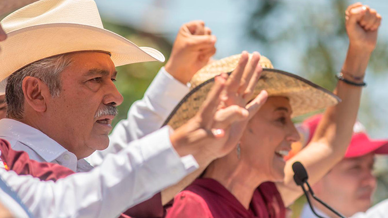 Como un éxito rotundo, califica Morón gira de Claudia Sheinbaum por Michoacán