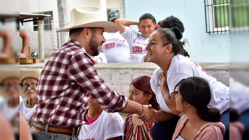 Pobladores de Taretan respaldan a Reyes Galindo en la ruta por consolidar la 4T en el Distrito 22