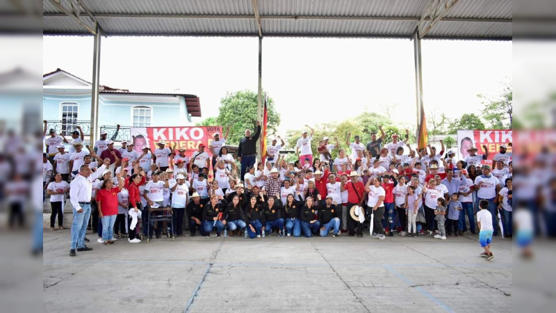 Pobladores de Taretan respaldan a Reyes Galindo en la ruta por consolidar la 4T en el Distrito 22