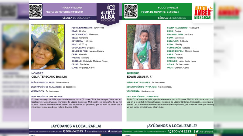 Hallan enterrados los cuerpos de una mujer y su nieto en LC, Michoacán