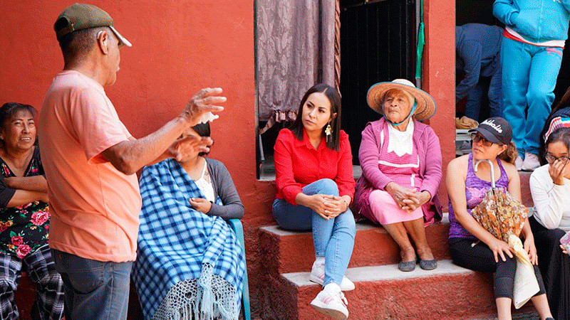 En la Nicolás Romero de Zitácuaro manifiestan respaldo a Gloria Tapia 