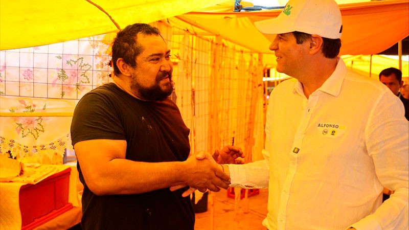 Alfonso, el único candidato moreliano que ha dado resultados en el municipio, coinciden ciudadanos 