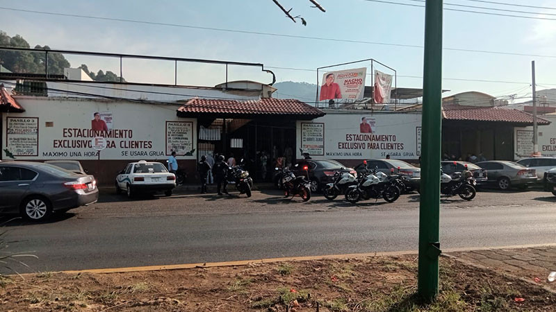 Se registra homicidio en el mercado La Charanda, de Uruapan, Michoacán  