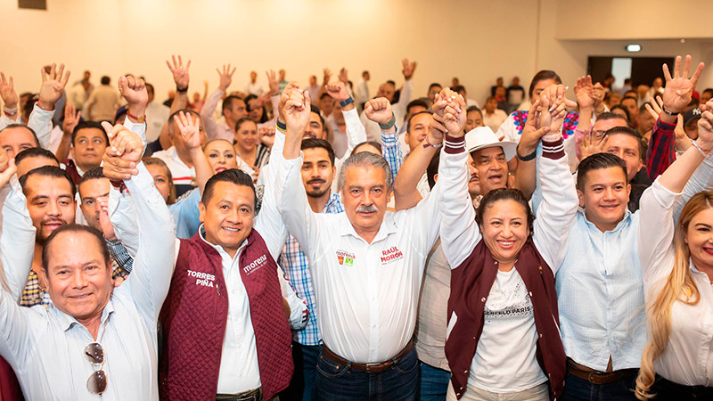 Morón y Piña, refuerzan llamado a la unidad de la 4T en Michoacán