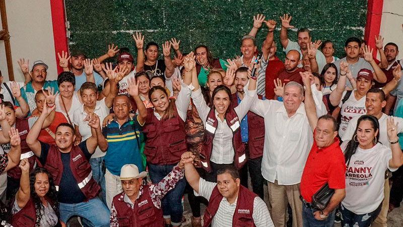 Fanny Arreola logra unir a MORENA en Apatzingán 