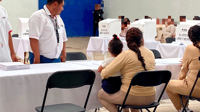 Realizan votaciones para la presidencia de la República en centro penitenciario de Sinaloa 