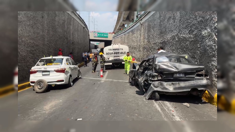 Carambola en Toluca deja varias personas lesionadas