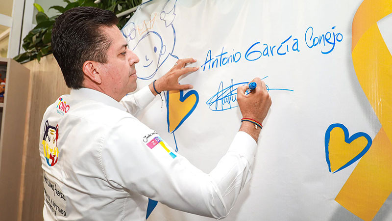 AMANC Michoacán recibe a Toño García y lo hace comprometerse con las infancias con cáncer 